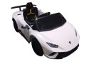 Auto na akumulator Lamborghini Huracan Pilot Światła LED MP3 Białe