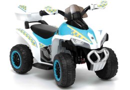 Quad na Akumulator GTS1188-A Światła LED Muzyka Schowek Biały Policyjny