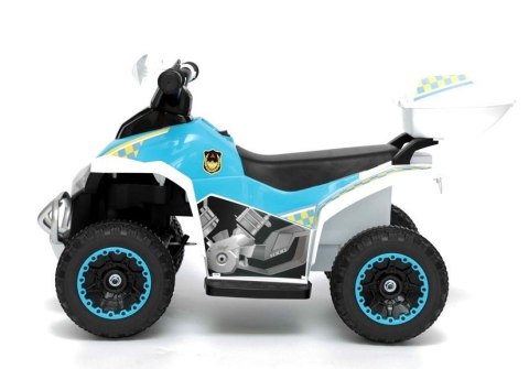 Quad na Akumulator GTS1188-A Światła LED Muzyka Schowek Biały Policyjny