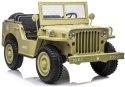 Auto na Akumulator JH101 Wojskowe Dla Dzieci Pilot Światło LED MP3 Khaki