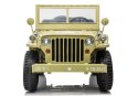 Auto na Akumulator JH101 Wojskowe Dla Dzieci Pilot Światło LED MP3 Khaki