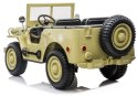 Auto na Akumulator JH101 Wojskowe Dla Dzieci Pilot Światło LED MP3 Khaki