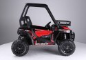 Auto na Akumulator Terenowe JS360-1 Światła LED MP3 Pilot Czerwony