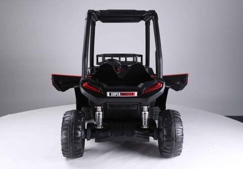 Auto na Akumulator Terenowe JS360-1 Światła LED MP3 Pilot Czerwony