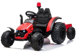 Traktor na akumulator z Przyczepą HZB-200 Światła LED MP3 Czerwony